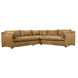 Bespoke Leather Sylvie Express Sectional - OL