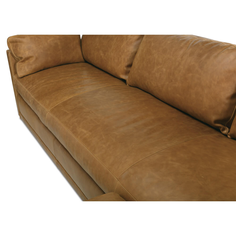 Bespoke Leather Sylvie Express Sectional - OL