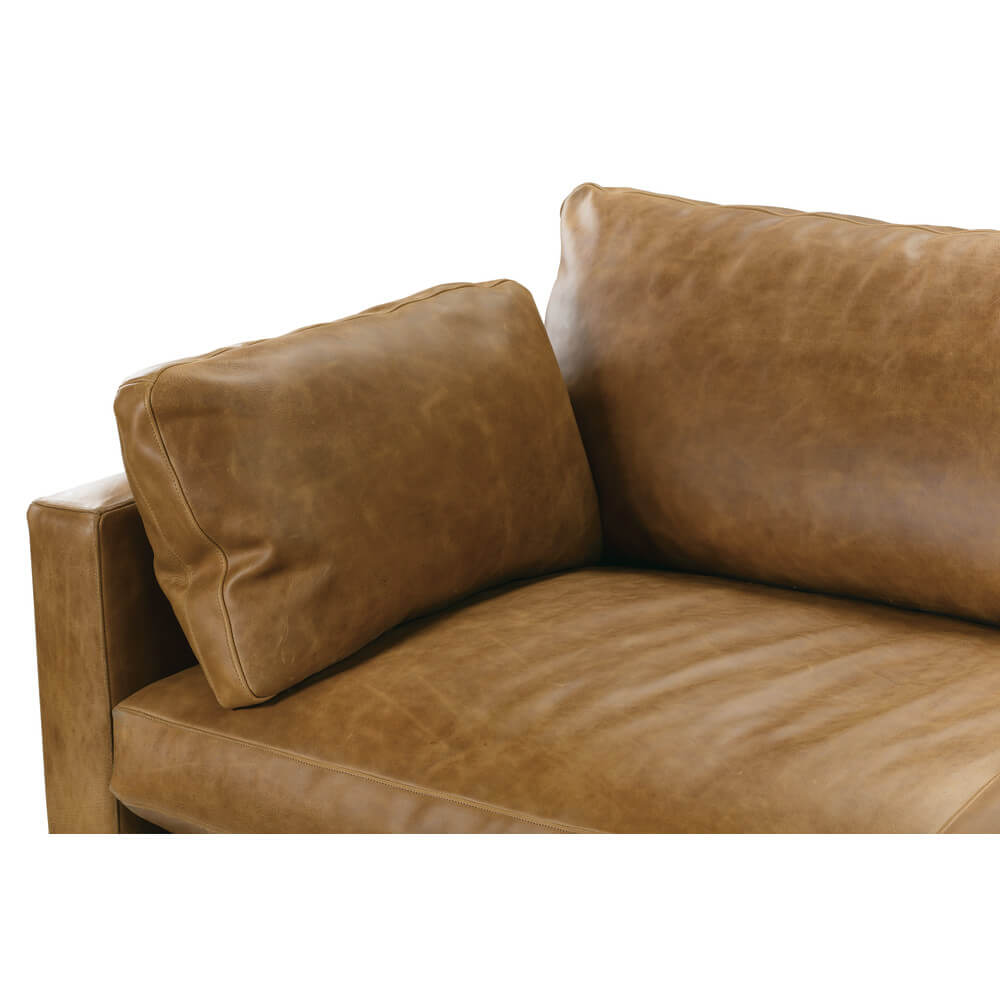 Bespoke Leather Sylvie Express Sectional - OL