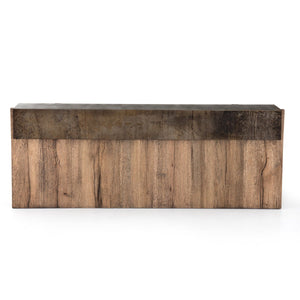 Bingham Console Table Rustic Oak Veneer OL