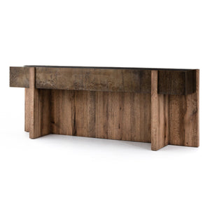 Bingham Console Table Rustic Oak Veneer OL