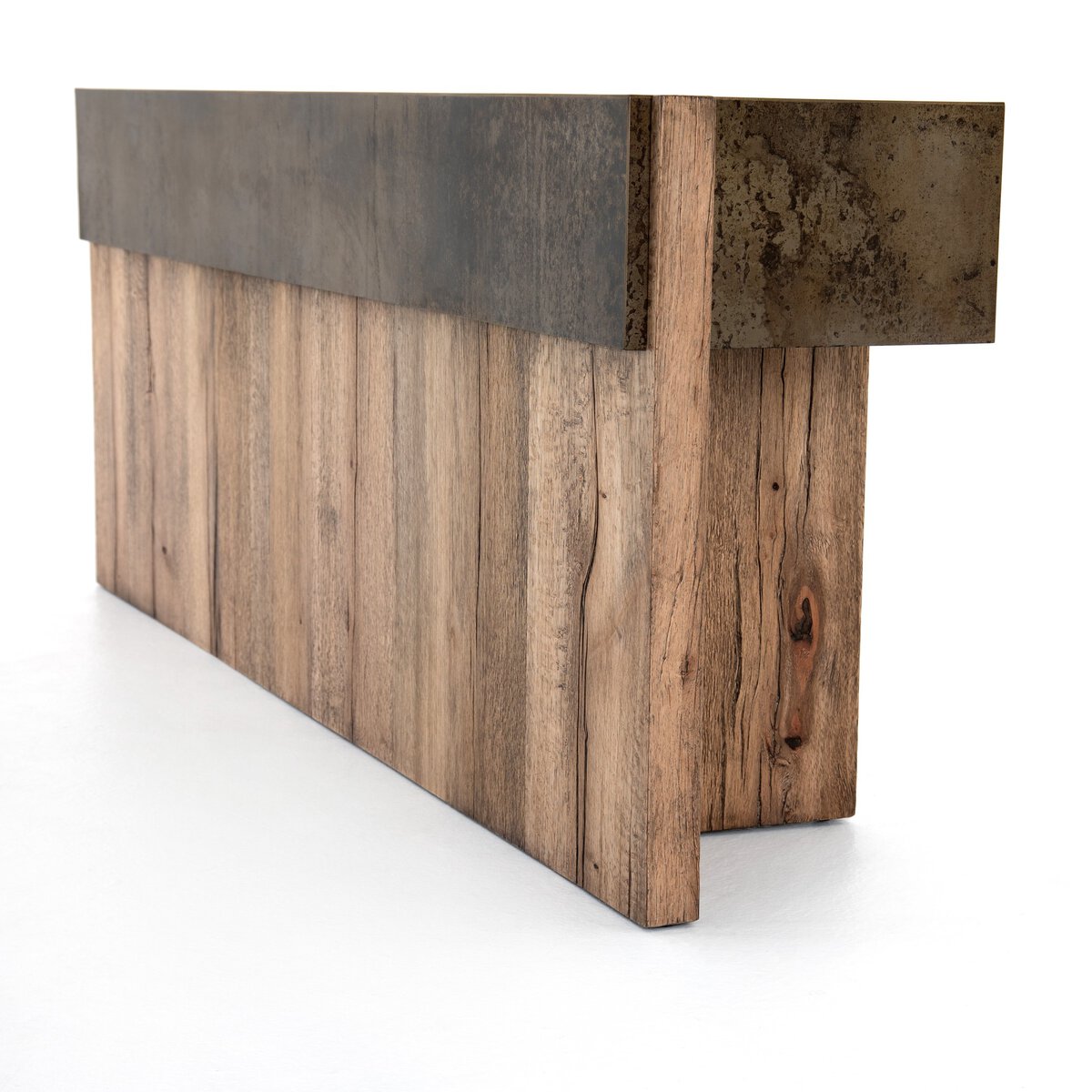 Bingham Console Table Rustic Oak Veneer OL