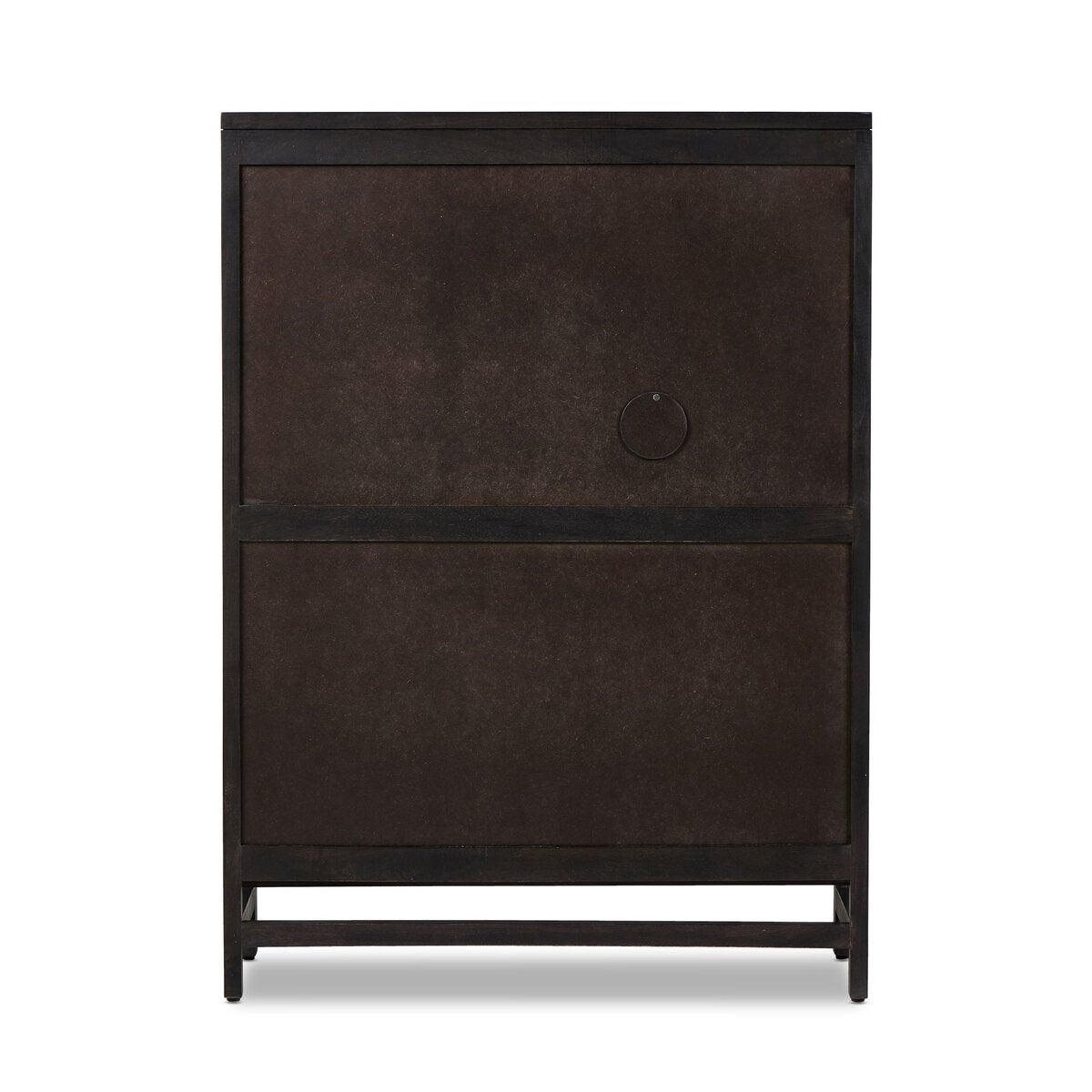 Caprice Bar Cabinet Black W/ Black Wash Mango OL