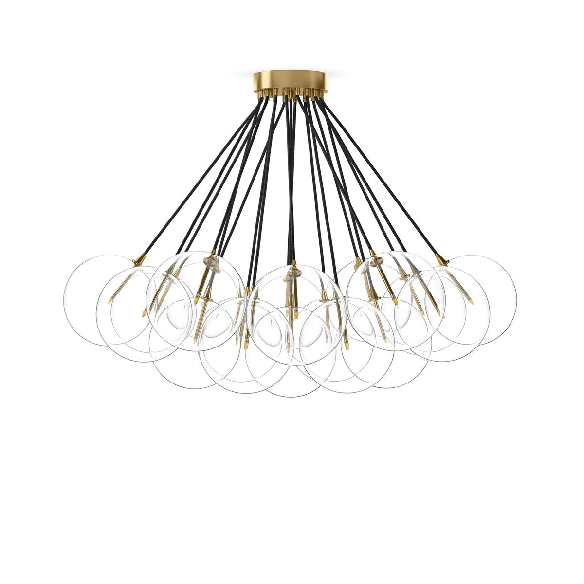 Cloud Chandelier Burnished Brass OL
