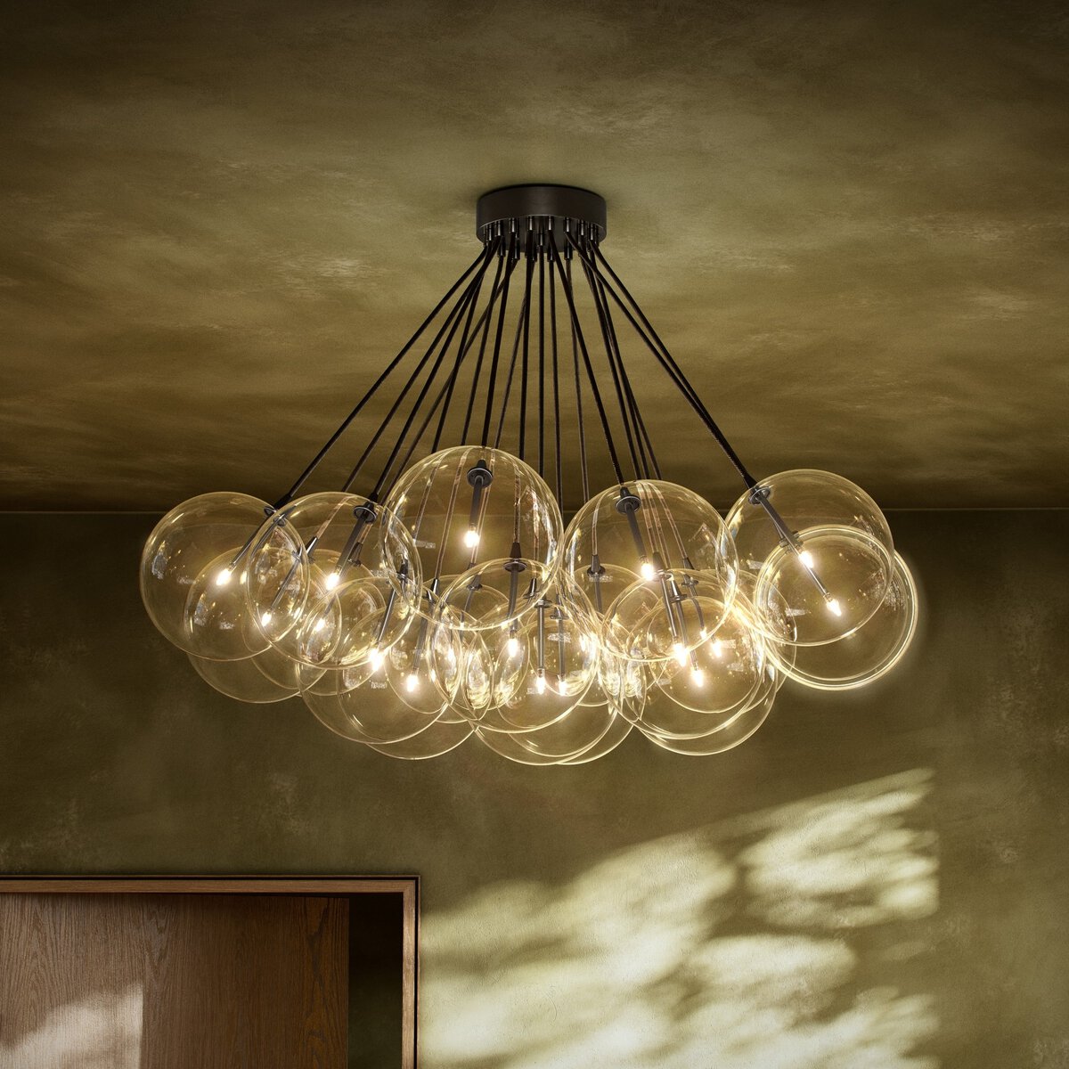 Cloud Chandelier Black Gunmetal OL