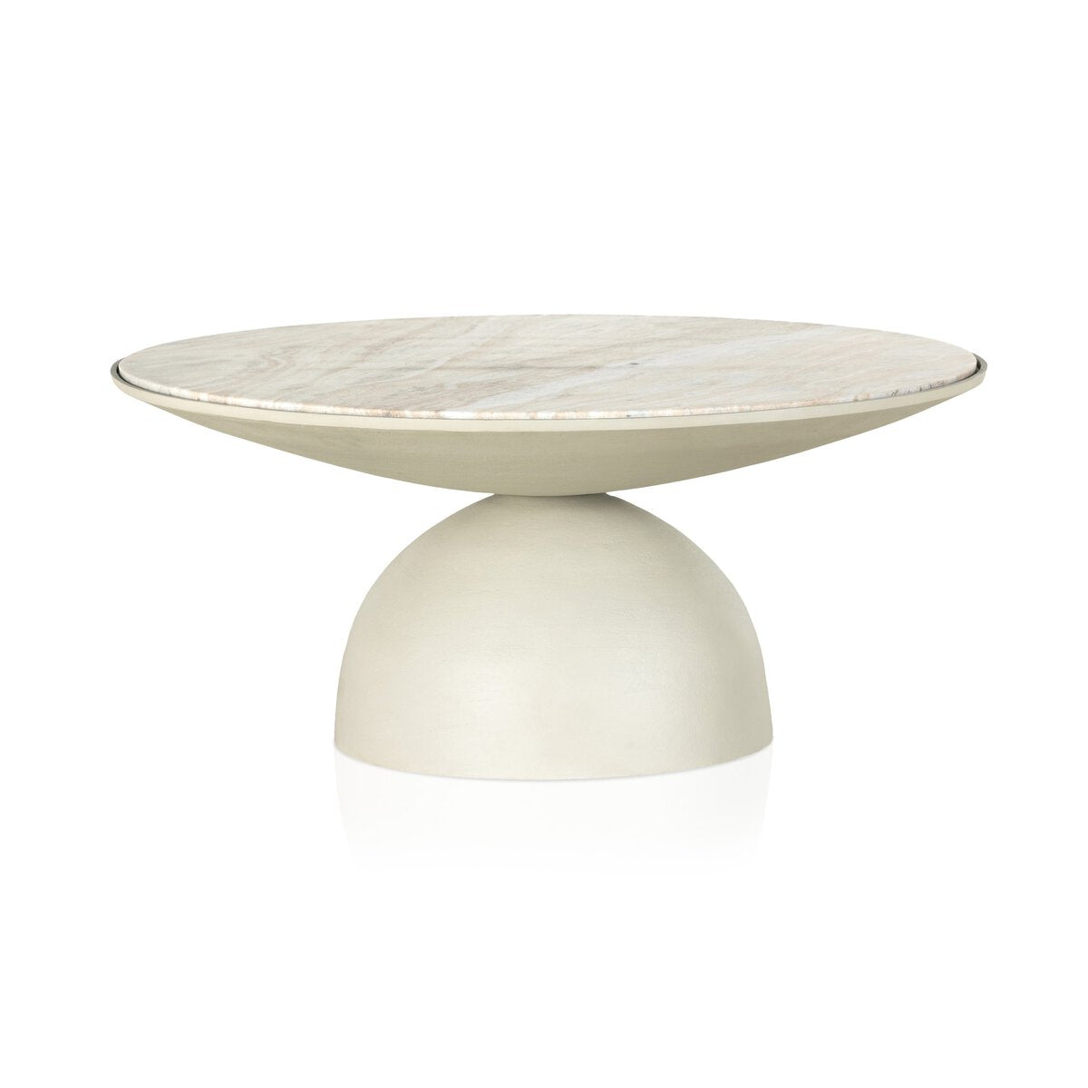 Corbett Coffee Table Creamy Taupe Marble OL