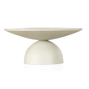 Corbett Coffee Table Creamy Taupe Marble OL