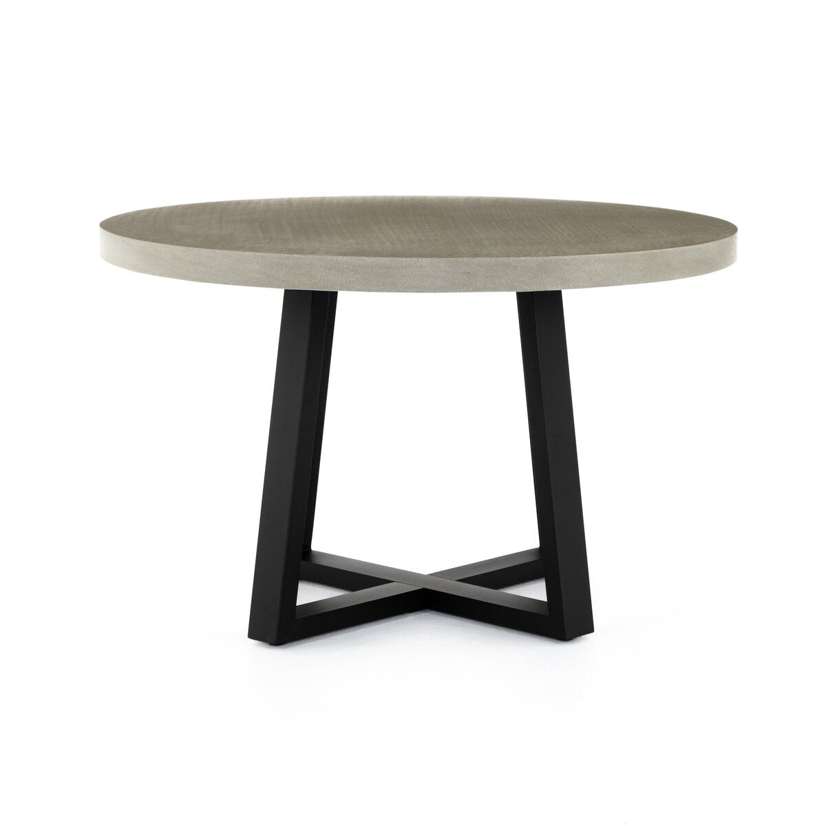 Cyrus 48" Outdoor Round Dining Table Light Grey OL