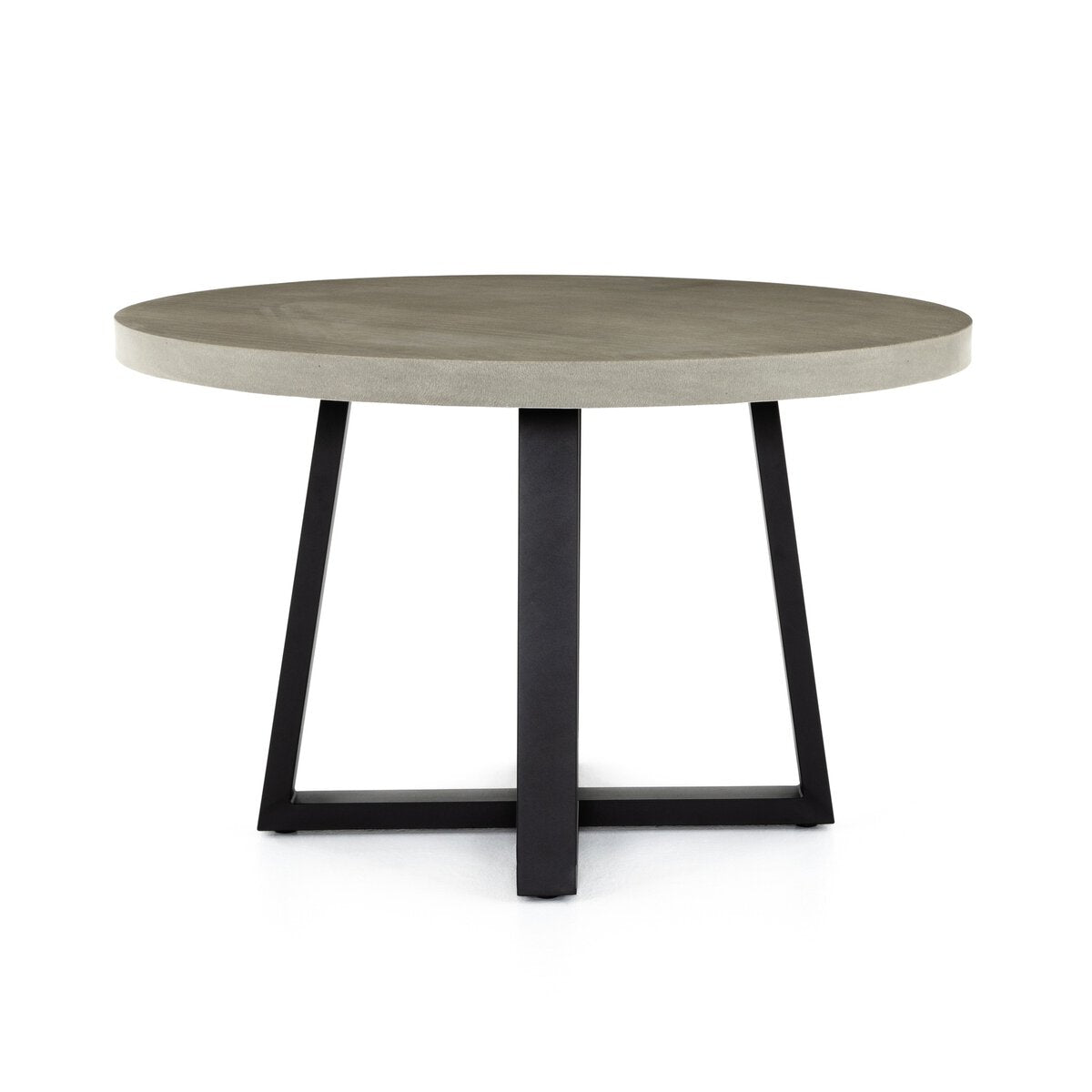 Cyrus 48" Outdoor Round Dining Table Light Grey OL