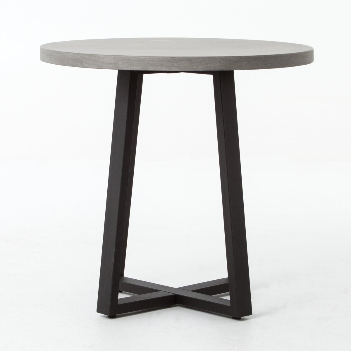 Cyrus 32" Outdoor Round Dining Table Light Grey OL