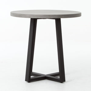 Cyrus 32" Outdoor Round Dining Table Light Grey OL