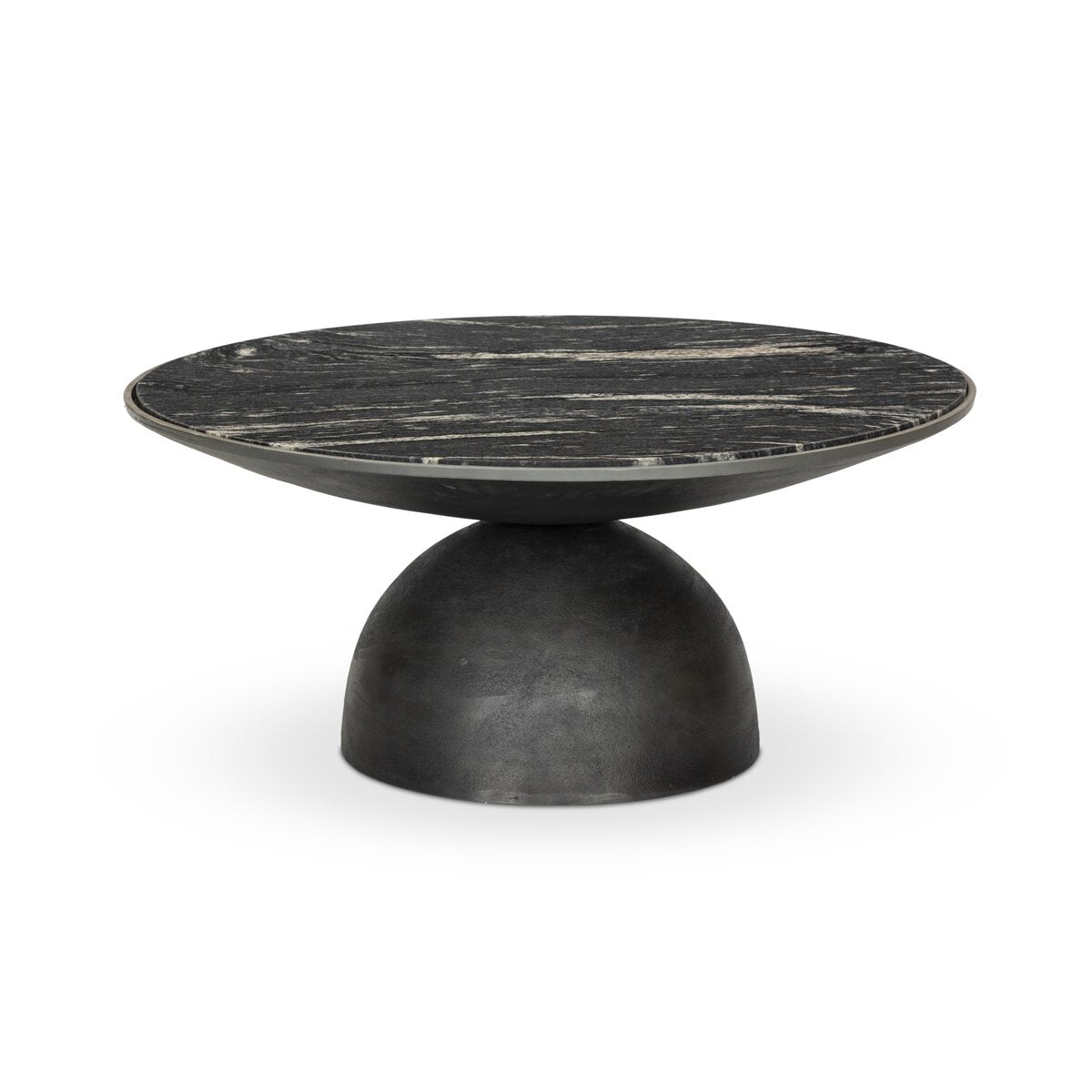 Corbett Coffee Table Polished Black Marble OL