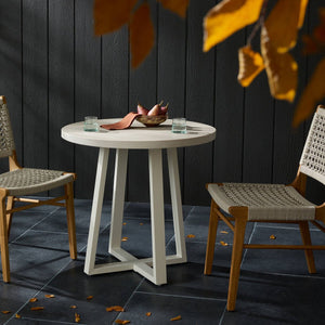 Cyrus 32" Outdoor Round Dining Table Natural Sand OL