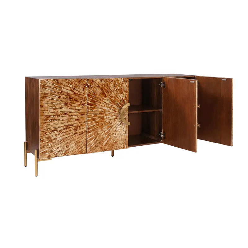 Bone Artifact Inlaid Sideboard - OL