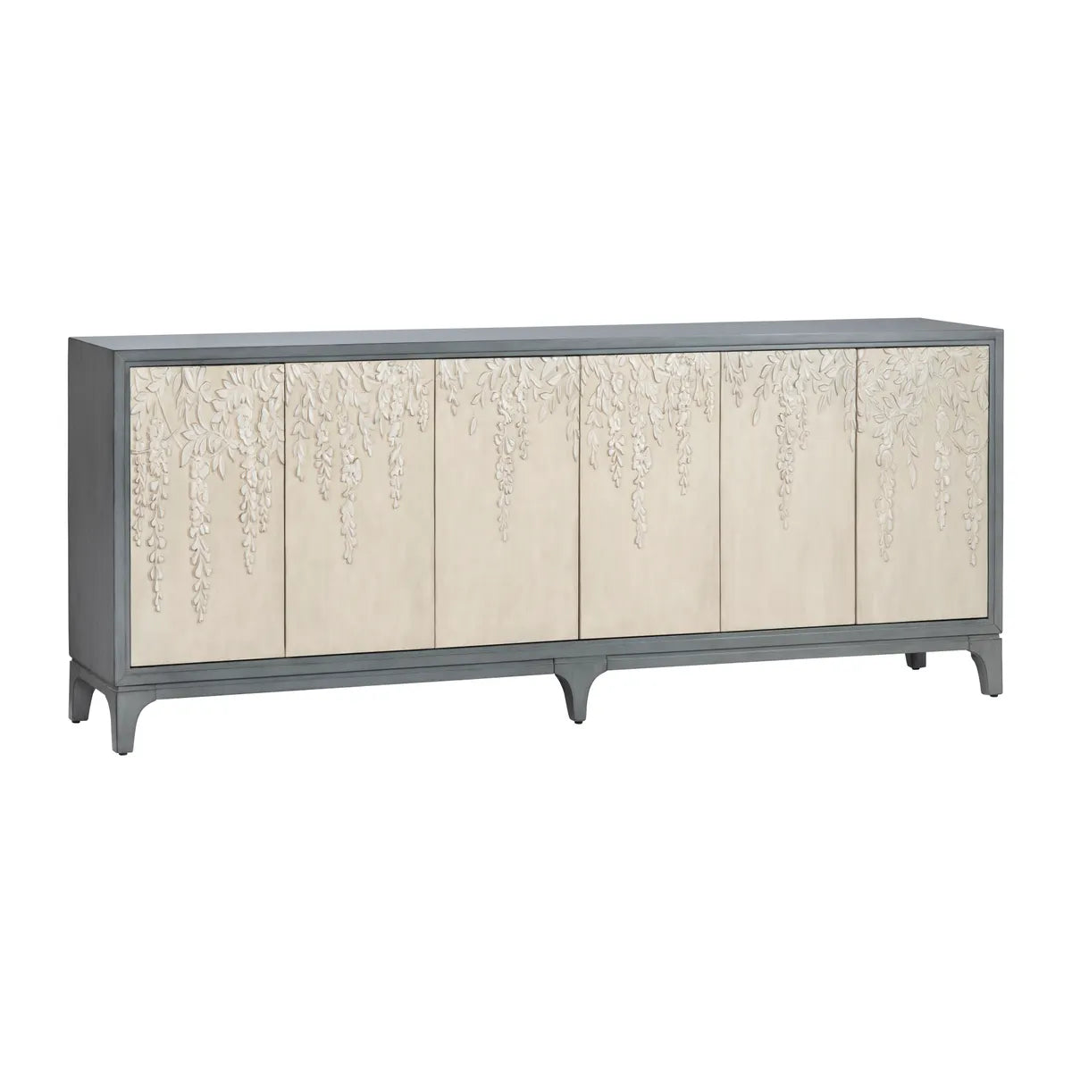 Mosaic Floral Six Door Sideboard - OL