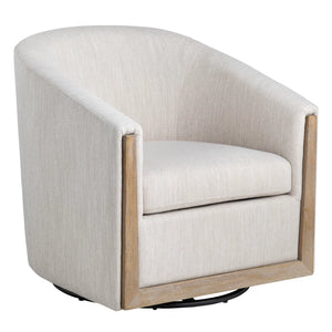 Benson Upholstered Swivel Accent Chair - OL