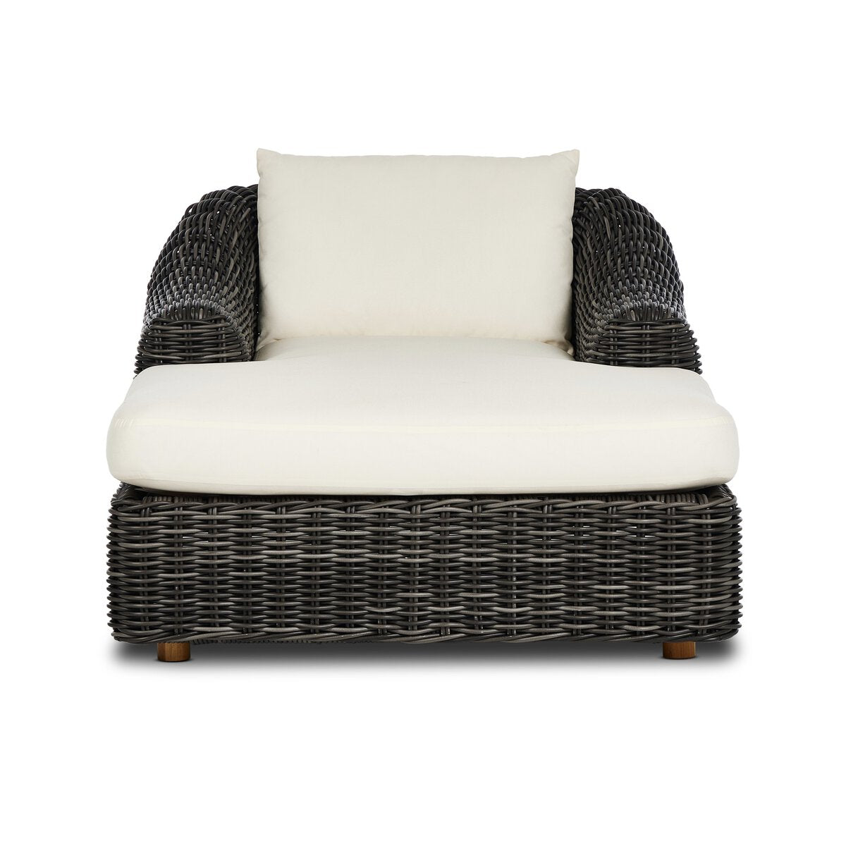 Messina Outdoor Chaise Lounge Venao Ivory Chunky Charcoal OL