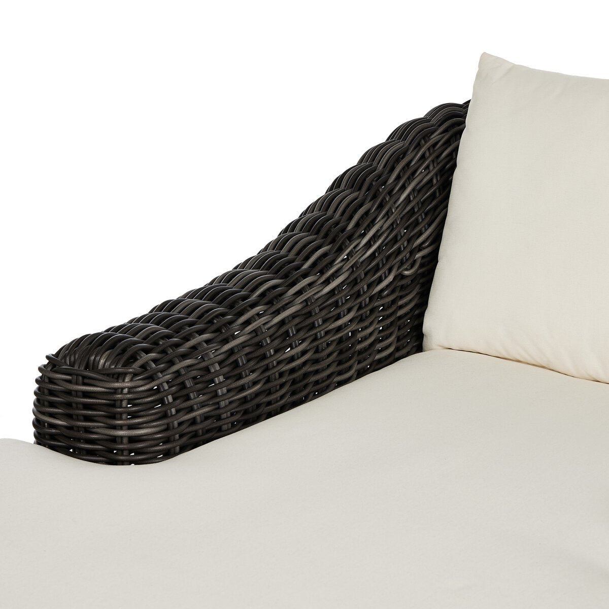 Messina Outdoor Chaise Lounge Venao Ivory Chunky Charcoal OL