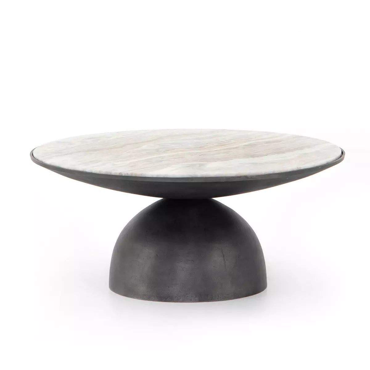 Corbett Coffee Table Creamy Taupe Marble OL