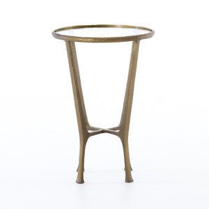 Creighton End Table Aged Brass OL