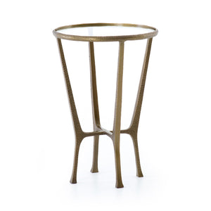 Creighton End Table Aged Brass OL