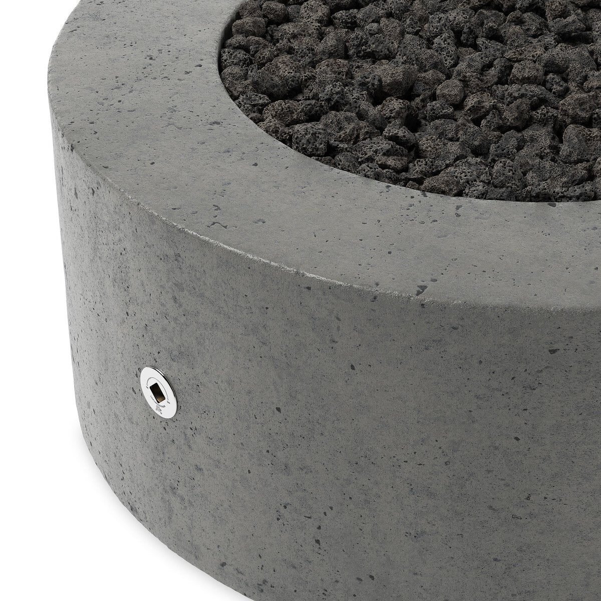 Damian Outdoor Fire Table Pewter Concrete OL