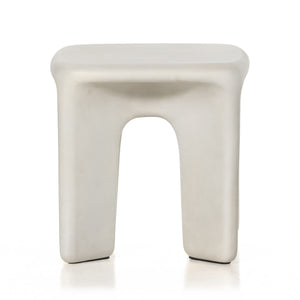 Dante End Table White Concrete OL