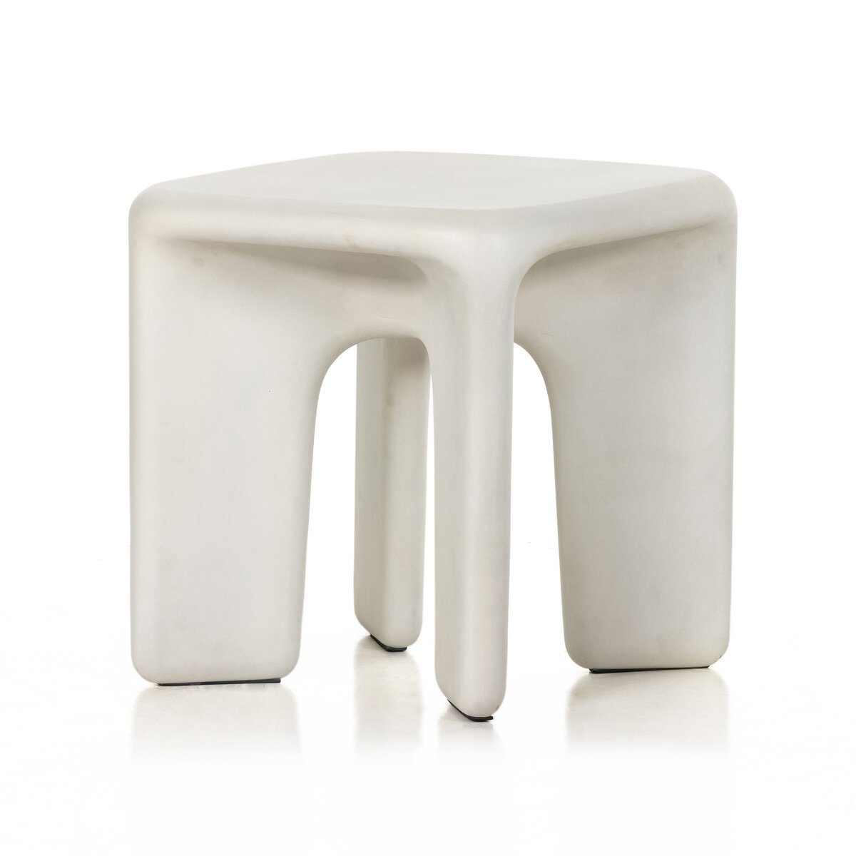 Dante End Table White Concrete OL