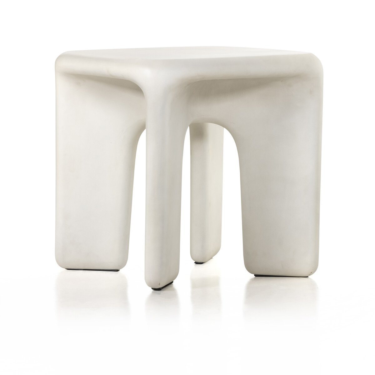 Dante End Table White Concrete OL