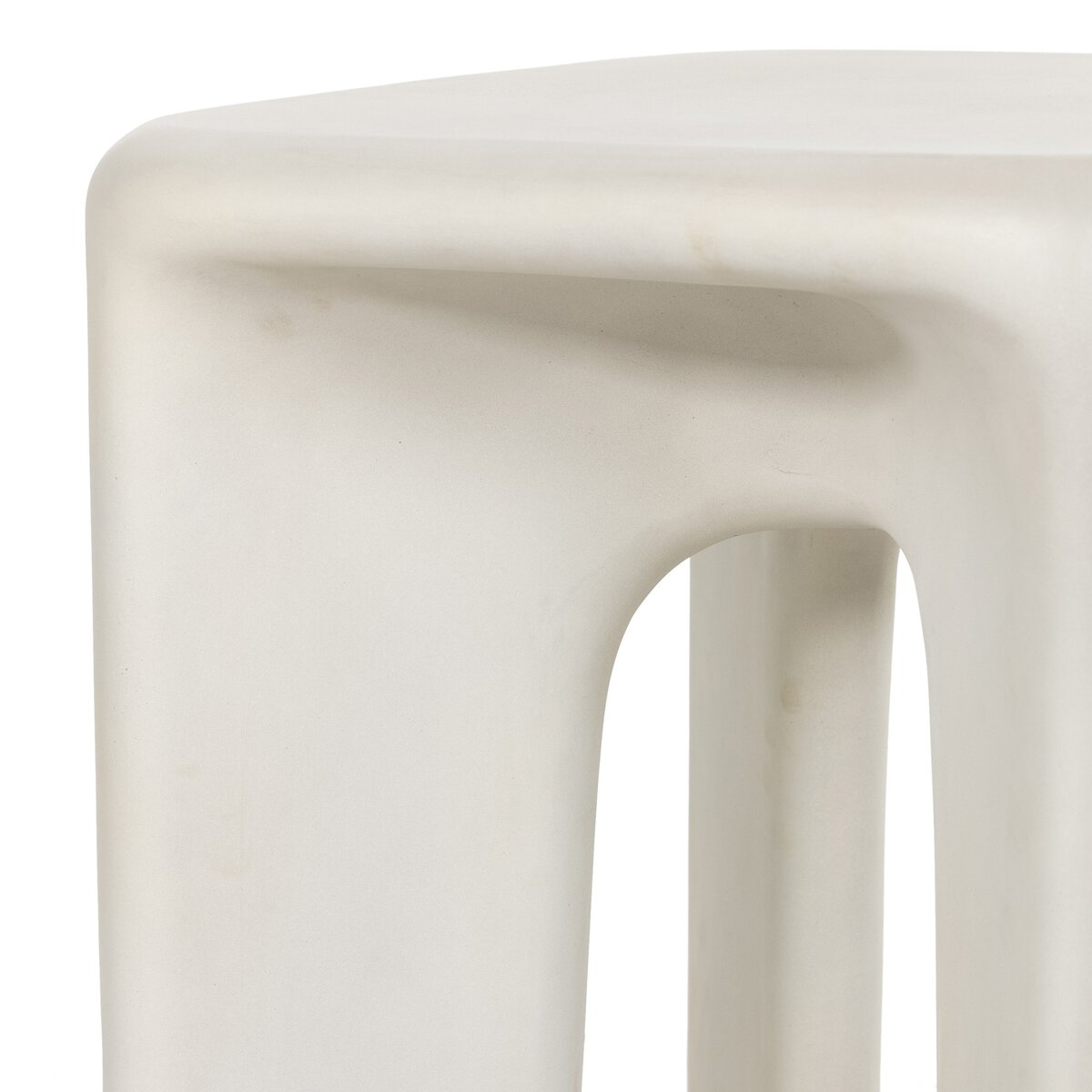 Dante End Table White Concrete OL