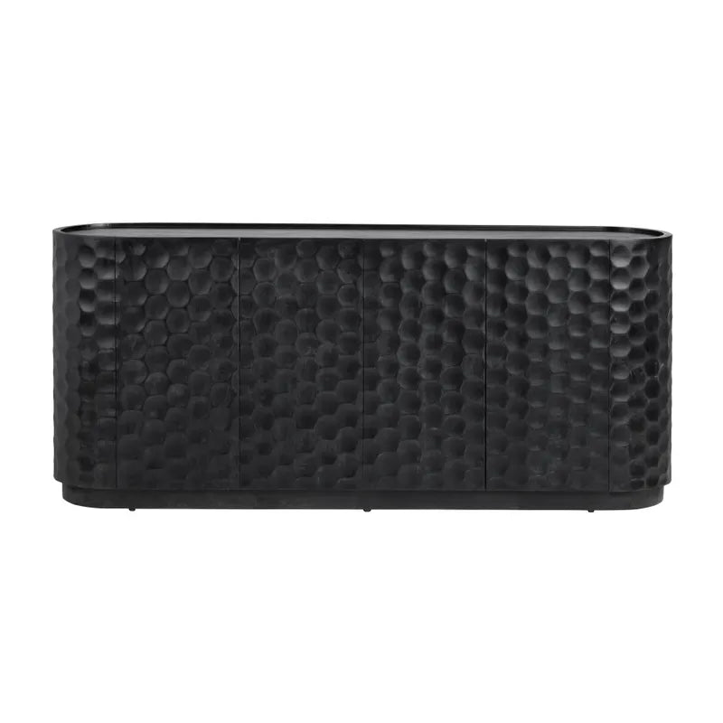 Deborah Four Door Sideboard - Black OL