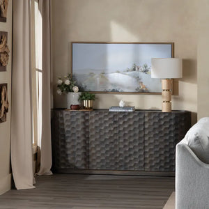 Deborah Four Door Sideboard - Brown - OL