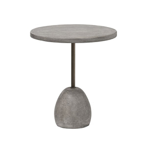 Emens Outdoor End Table Aged Smoke Concrete OL