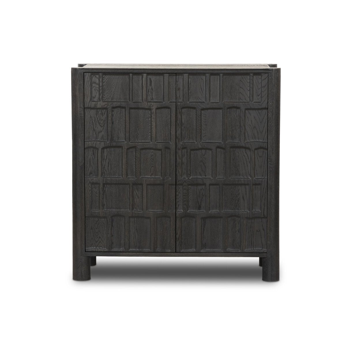 Ezri Bar Cabinet Black Oak OL