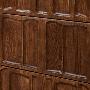 Ezri 6 Drawer Dresser Carved Cocoa Oak OL