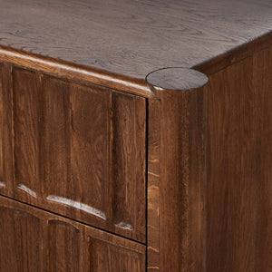 Ezri 6 Drawer Dresser Carved Cocoa Oak OL