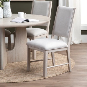 Ellis Cream Upholstered Dining Chairs - Pair - OL