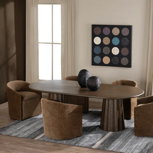 Ellis Cream Upholstered Dining Chairs - Pair - OL