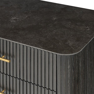Fletcher 6 Drawer Dresser Distressed Black OL