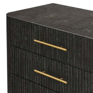 Fletcher 6 Drawer Dresser Distressed Black OL