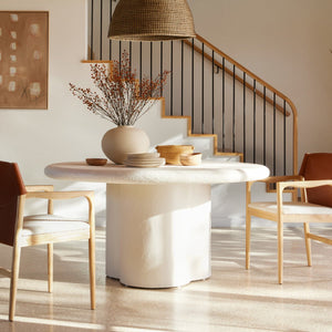 Grano Dining Table Plaster Molded Concrete OL