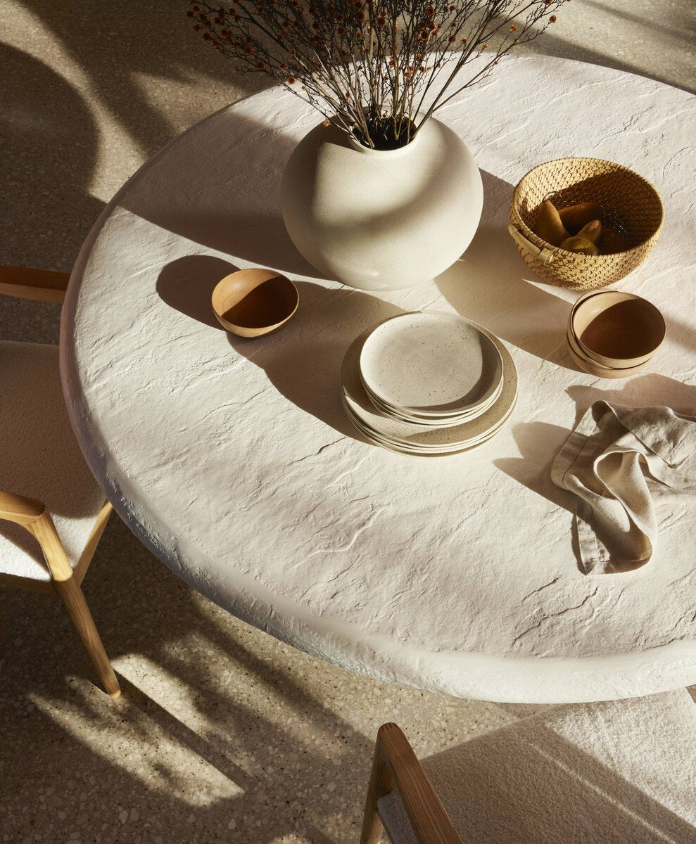 Grano Dining Table Plaster Molded Concrete OL