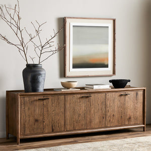 Glenview 6 Door Sideboard Weathered Oak Veneer OL