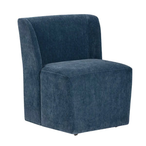 Harlow Blue Rolling Dining Chairs - Pair - OL