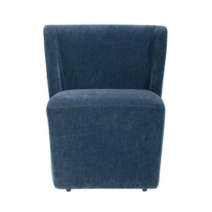 Harlow Blue Rolling Dining Chairs - Pair - OL