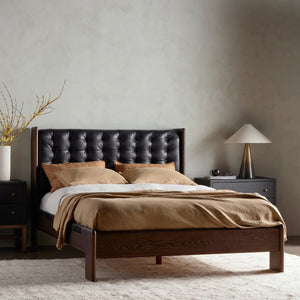 Halston Queen Bed Heirloom Black OL