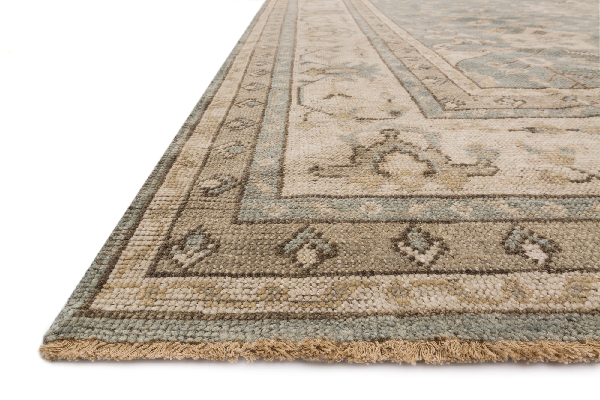 Heirloom Collection Loloi Aqua/Stone Rug