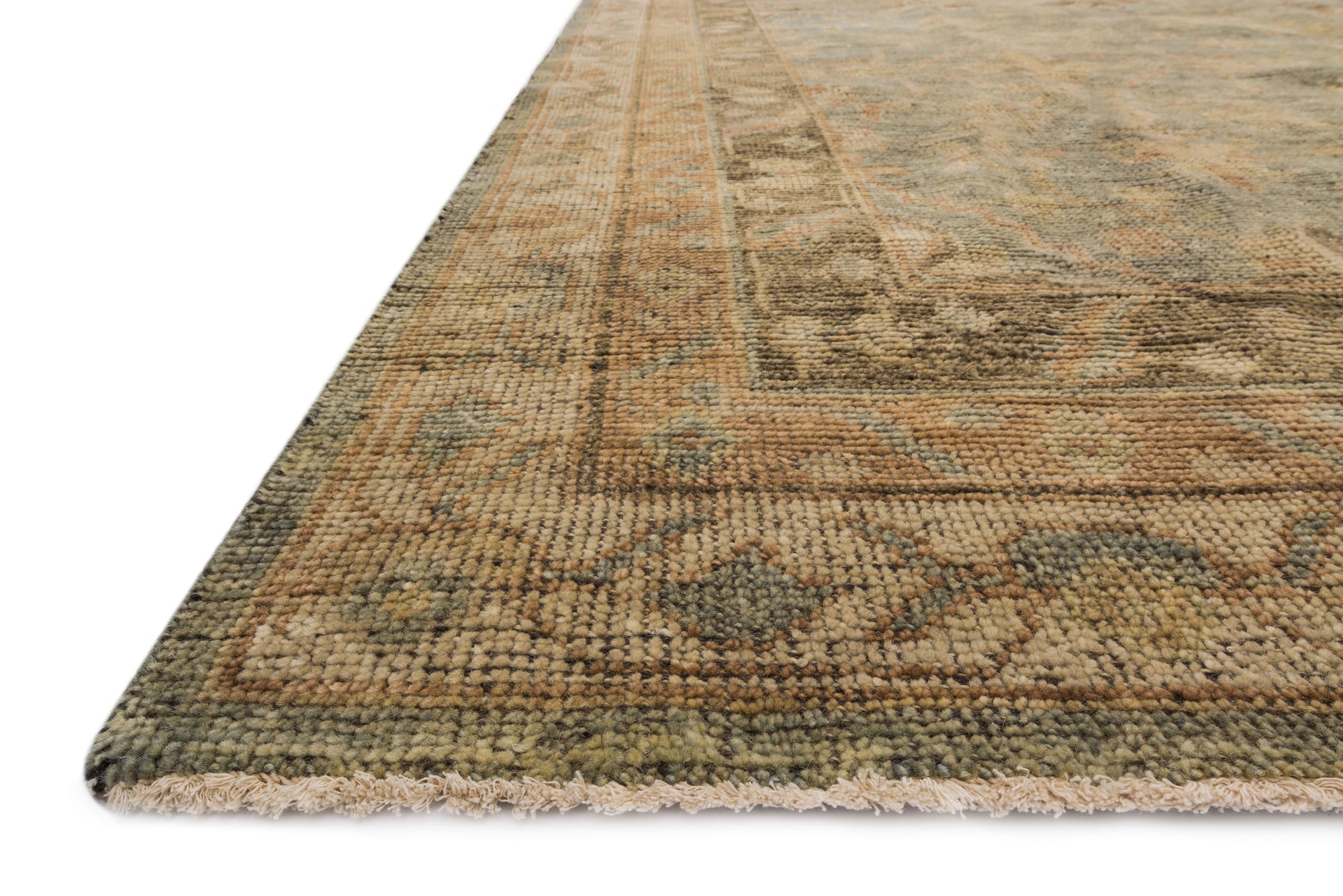 Heirloom Collection Loloi Aqua/Terracotta Rug