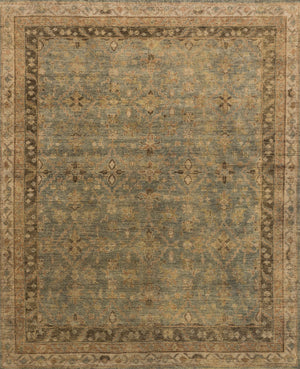 Heirloom Collection Loloi Aqua/Terracotta Rug