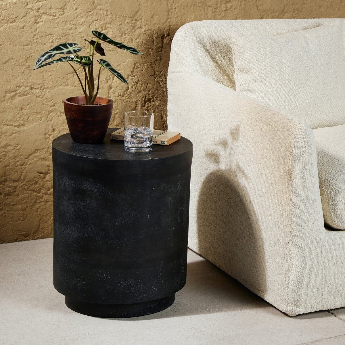 Javi Outdoor End Table Aged Grey OL